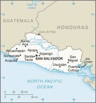 Landkarte El Salvador