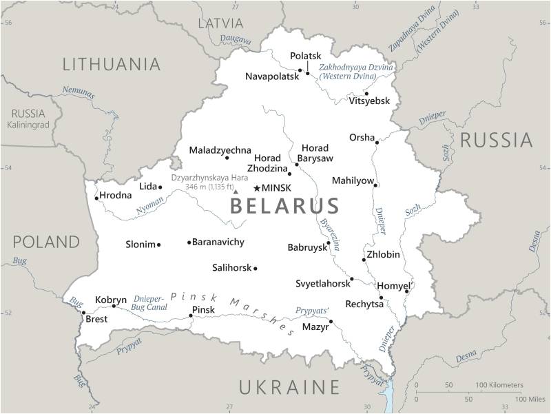 Landkarte Belarus