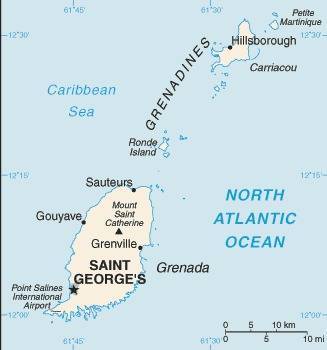 Landkarte Grenada