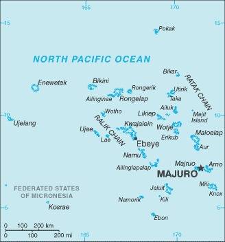 Landkarte Marshallinseln