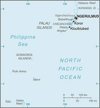 Landkarte Palau