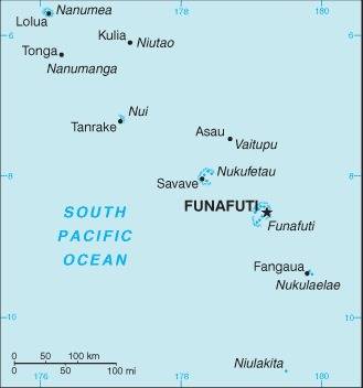 Landkarte Tuvalu