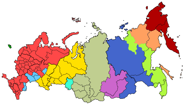 Zeitzonen in Russland